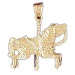 made to order 14k gold horse charm