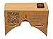 Google Cardboard kit, 45mm Focal Length Virtual Reality Headset - With Free NFC Tag & Headstrap (Brown)