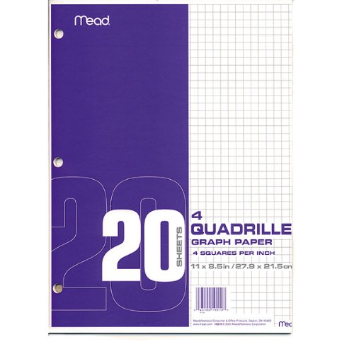 Graph Paper - Quad Ruled - 3HP - 8-1 2 Graph Paper - Quad Ruled - 3HP - 8-1 2