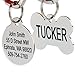 GoTags Stainless Steel Pet ID Tags, Personalized Dog Tags and Cat Tags, up to 8 Lines of Custom Text, Engraved on Both Sides, in Bone, Round, Heart, Bow Tie and More