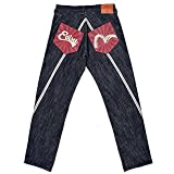 Evisu leather pocket denim jeans EVIS1671