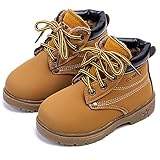 「HIKARE」子供シューズ　防寒ブーツ　ショートブーツ 編み上げブーツ 男の子・女の子　人工絨毛　保温　キーズ靴　滑り止め　紐靴　男女兼用