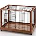 Richell Wood Mobile Pet Pen 940, Autumn Matte Finish
