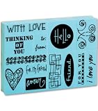 Rebecca Sower Rubber Stamp Set-Thoughtful 13pcs