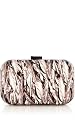 Feather Print Clutch