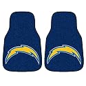 FANMATS 5847 NFL - San Diego Chargers Front Car Mat - 2 Piece