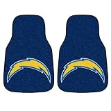 FANMATS 5847 NFL - San Diego Chargers Front Car Mat - 2 Piece