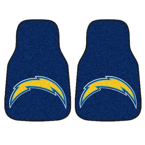 FANMATS 5847 NFL - San Diego Chargers Front Car Mat - 2 Piece
