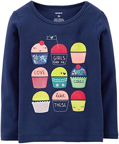 Carter's Baby Girls' Graphic Tee (Baby) - Cupcakes - 12 Months