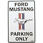 Ford Mustang Parking Only Sign