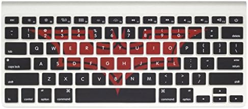 Luoful - Movie characters Series US Layout Keyboard Cover Silicone Skin for MacBook Pro 13" 15"17" (with or w/out Retina Display) iMac and MacBook Air 13" and iMac Wireless Keyboard - Batman