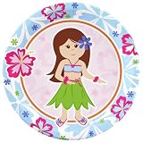 Hawaiian Girl Dinner Plates (8) Party Supplies