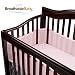 BreathableBaby Crib Bumper for Slatted Cribs - Pink