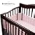BreathableBaby Crib Bumper for Slatted Cribs - Pink