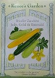 Zucchini Tricolor Jade Gold and Emerald Seeds 20 Seeds Zucchini Tricolor Jade Gold and Emerald Seeds 20 Seeds