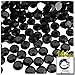 The Crafts Outlet 144-Piece Flat Back Acrylic Round Rhinestones, 10mm, Jet Black