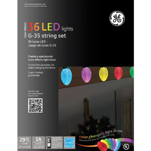 Good Tidings 72001 Light Set Color Effects 36 LT Color Changing Light Show 14 Function