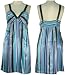 JOHNNY MARTIN Striped Charmeuse Dress W/ Pockets