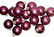 Set of 9 Matte Magenta Glass Ball Christmas Ornaments 2.75" #69798671617