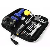 Ohuhu プロ専用腕時計修理工具 １３点セット ケース入り 電池交換、ベルト交換 時計修理