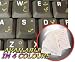 PASHTO KEYBOARD STICKERS WITH YELLOW LETTERING ON TRANSPARENT BACKGROUND