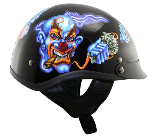 DOT Outlaw Insane Clowns Half Helmet On Sale