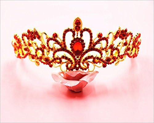 pride chrysanthemum luxury Europe tiara rhinestones bridal headdress tiara crown