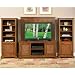 Home Styles Jamaican Bay 4 Piece Entertainment Unit - Soft Mahogany - 5535-44