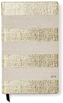2016 FOILED STRIPE pencil it in 12-month agenda by kate spade new york - by Lifeguard Press