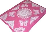 All Handmade 100% Cotton Bed Sheet Bedding Throw 56x77" - FREE SHIPPING