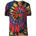Tie Dye Mania Adult Tie-Dyed Short Sleeve Rainbow Cut-Spiral T-Shirt