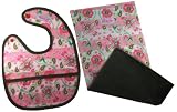 2 Red Hens Strawberry Shortcake Bib and Burp Set