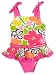 Hula Star Girls 2-6x "Crayola Garden" One Piece Swim Suit,Multi,4