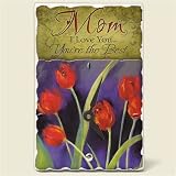 Tile Desk clock~ Mom, I Love You ~Artworks Home Accents~ desk clocks~ code 735