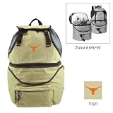 Texas Longhorns NCAA Zuma Insulated Backpack (Beige) (Embroidered Logo)