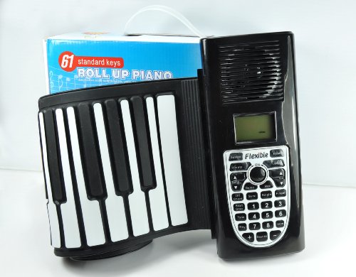 61 Keys Flexible Roll Up Electronic Soft Keyboard Piano children toy piano product image