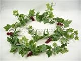 from GT Decorations Artificial Silk Grapevine Garland with Red Grapes from GT Decorations