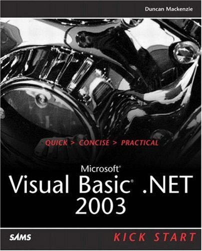 microsoft visual basic net 2003 kick start