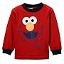Toddlers Boy's Long Sleeve Elmo Tee- Red