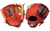<少年軟式グラブ>SSK 2008NEWモデル エエヤンIII オールラウンド用 レディッシュオレンジ×ライトオレンジ サイズJ4L EEJ343-3337-L