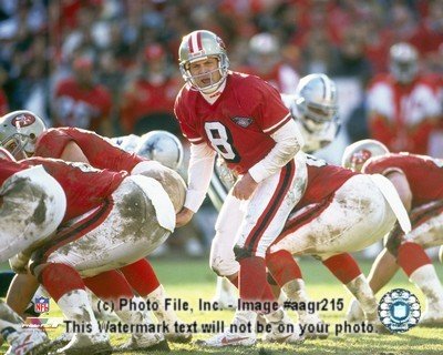 Steve Young at Scrimmage 8x10 Color Photo