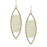 jacket earrings Kenneth Jay Lane Gold Oval Wire Ear