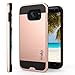 Galaxy S7 Edge Case Rose Gold, Beautifully Protected by Knooop. Stylish Advanced Protection Cell Phone Covers - Improved Shock Absorption - Ultra Slim