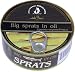 "SPRATS" (In Oil) "LATVIA", Smoked Big Sprats in Oil Packaged in Easy Open Metal Can, 240g. "Brivais Vilnis"