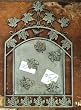 Vintage Verdi Metal Leaves Message Board Wall Decor