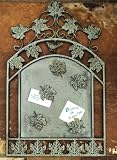 Vintage Verdi Metal Leaves Message Board Wall Decor