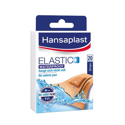 Hansaplast Elastic+ Pflaster waterproof 20 stk