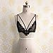 Underwear, PHOTNO Women Lace Floral Bralette Bralet Bra Bustier Crop Top Cami Unpadded Tank (L, Black)