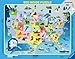 Ravensburger State Map See Inside Frame Puzzle 63 Piece Jigsaw Puzzle for Kids ? Every Piece is Unique, Pieces Fit Together Perfectly