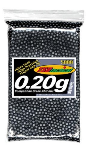 TSD Tactical 6mm .20g BBs - 5000 Round Bag Black